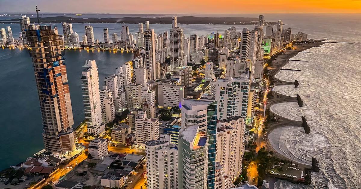 Cartagena, mar, playa, ciudad